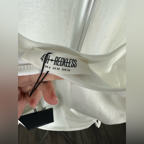 4th & Reckless Cream Lindsay Ruched Tank Size XS (6) NWT - Picture 7 of 12